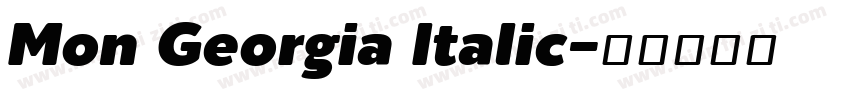 Mon Georgia Italic字体转换